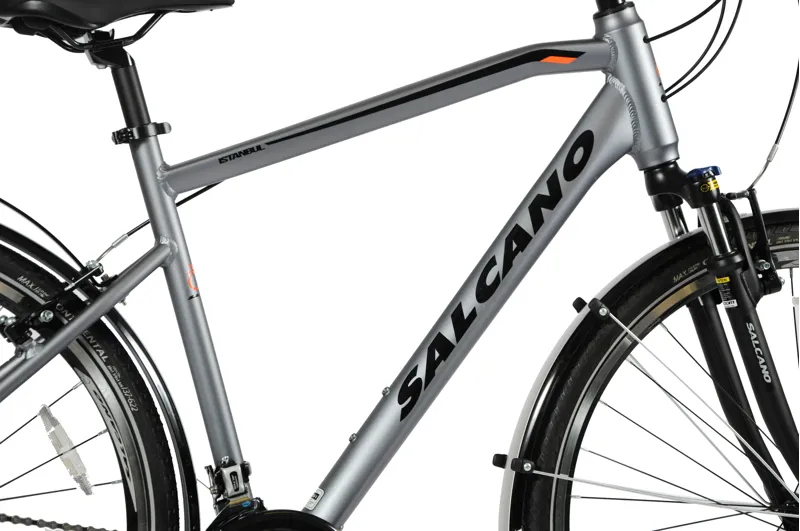 Salcano Istanbul Commuter Hybrid Bike Grey-5
